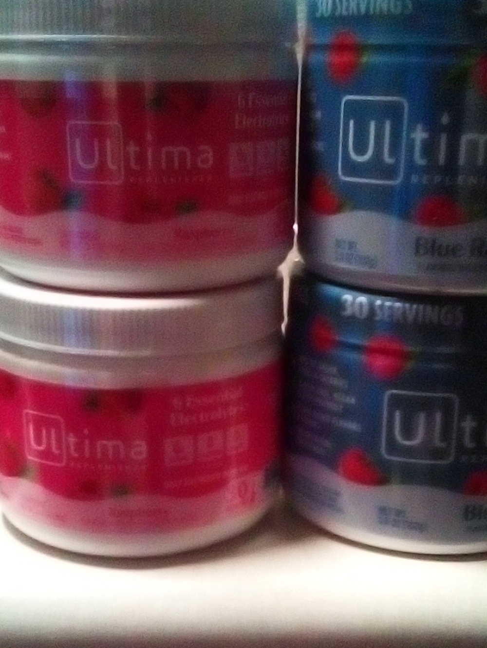 Ultima Replenisher Drink Mix Powder - 2 Raspberry / 2 Blue Raspberry